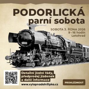 parní vlak v akci